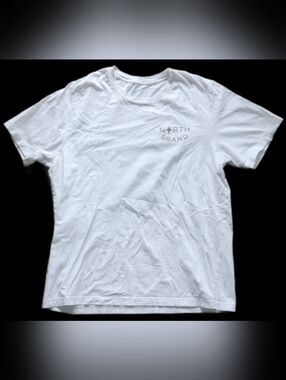 #MC15 Men's White Crew Neck Logo Tee